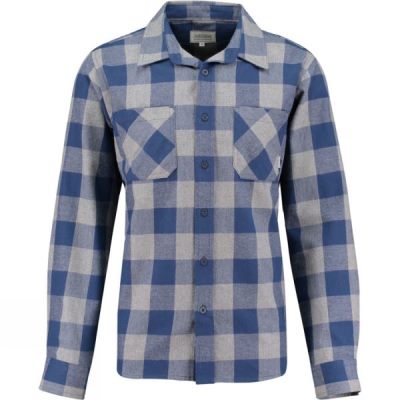 Camisa Ayacucho Flannel Hombre - Azules - Chile DZV936485